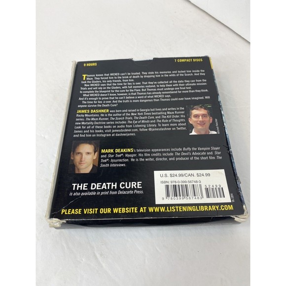 The Maze Runner Ser.: The Death Cure by James Dashner (Compact Disc, Unabridged - Picture 8 of 12